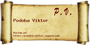 Podoba Viktor névjegykártya